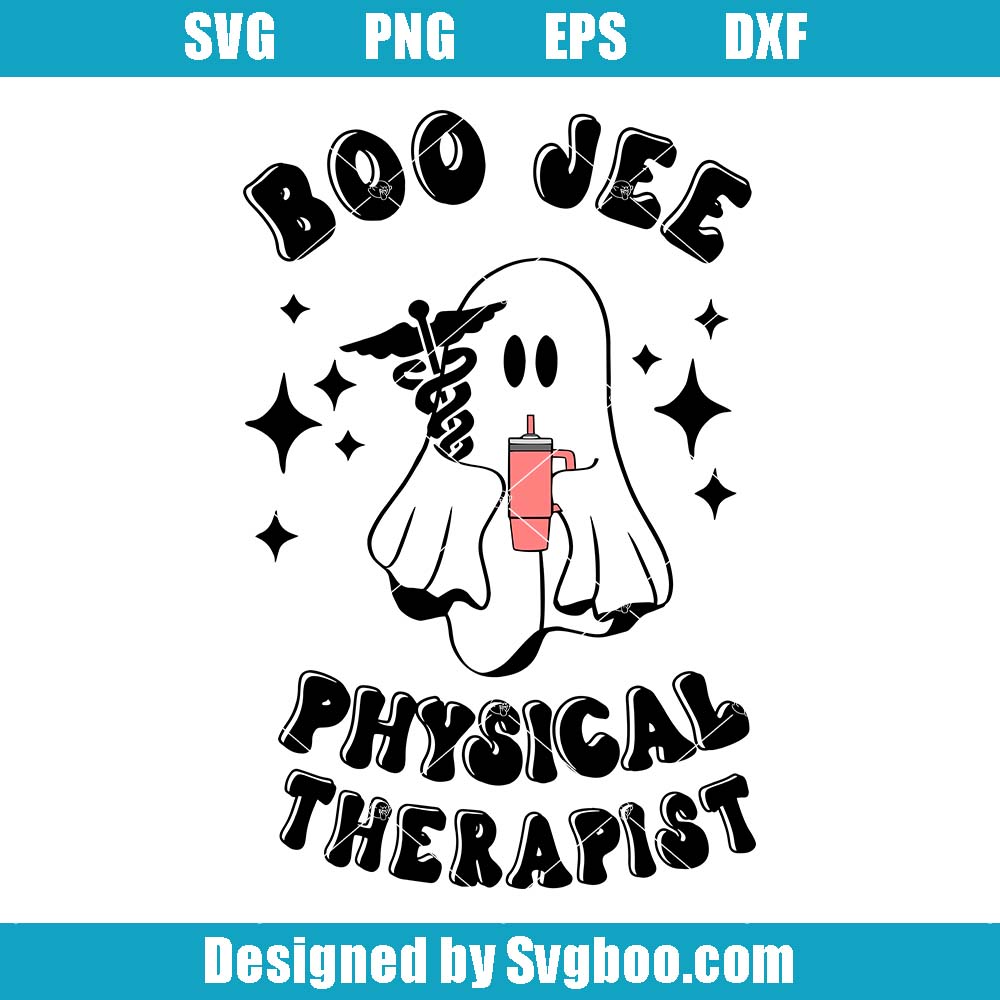 Physical Therapist Svg, Halloween PT Svg, Funny Ghost Svg