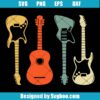 Retro Guitar Svg