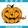 Smoking Pumpkin Svg