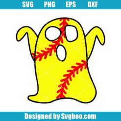 Softball Ghost Svg