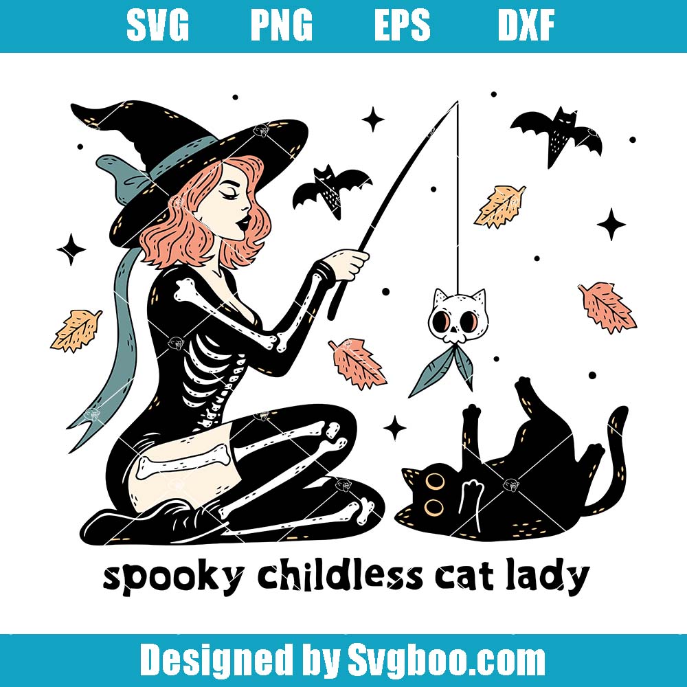 Spooky Childless Cat Lady Svg, Kamala Halloween Svg, Cat Ladies Svg