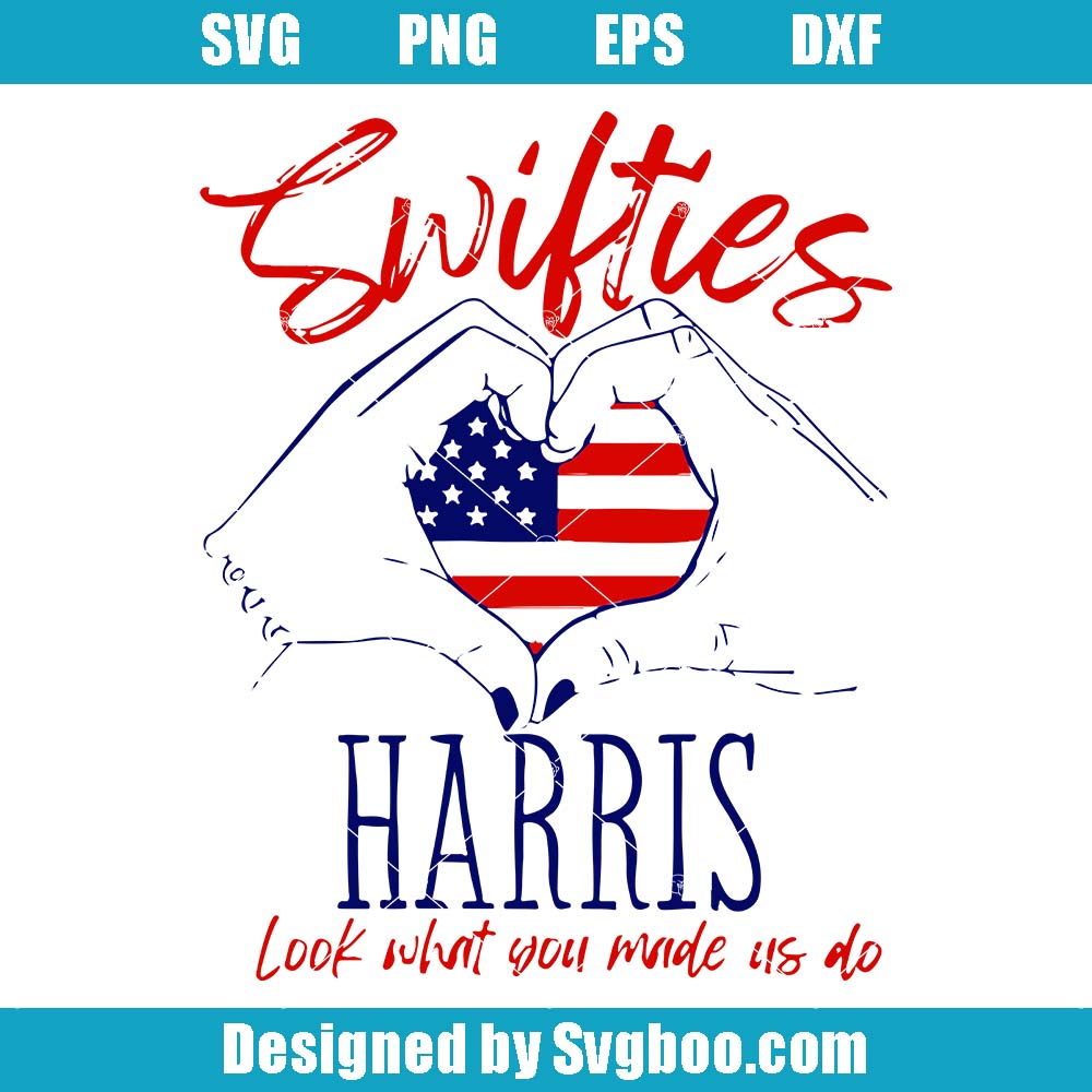 Swifties Harris Look What You Made Us Do Svg, Kamala Harris Merch Svg