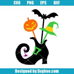 Witch Boot Svg