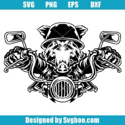 Biker Boar Svg