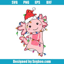 Christmas Light Axolotl Svg