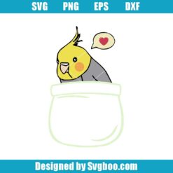 Chubby Pocket Cockatiel Svg