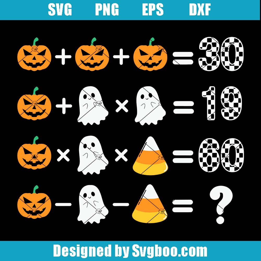 Halloween Quiz Math Calculator Svg, Funny Halloween Svg, Pumpkin Svg Halloween Quiz Math Calculator Svg