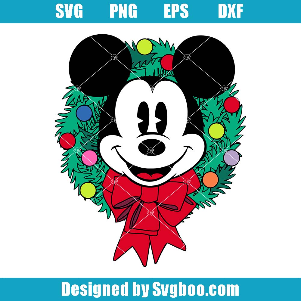 Holiday Christmas Svg, Mickey Mouse Svg, Mickey Christmas Svg