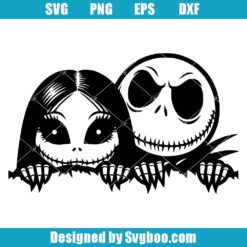 Jack And Sally Wall Svg