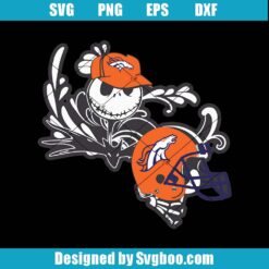 Jack Skellington Fans Denver Broncos NFL Svg
