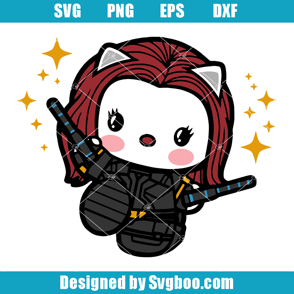 Marvel Natasha Romanoff Svg, Disney Kitty Svg, Black Widow Svg