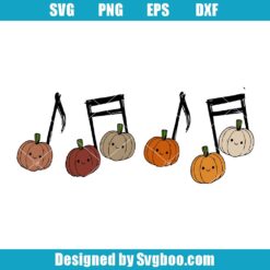 Musical Notes Halloween Svg