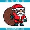 Pixel Santa Svg