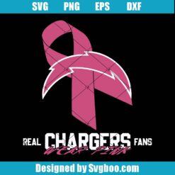 Real Chargers Fans Wear Pink Svg