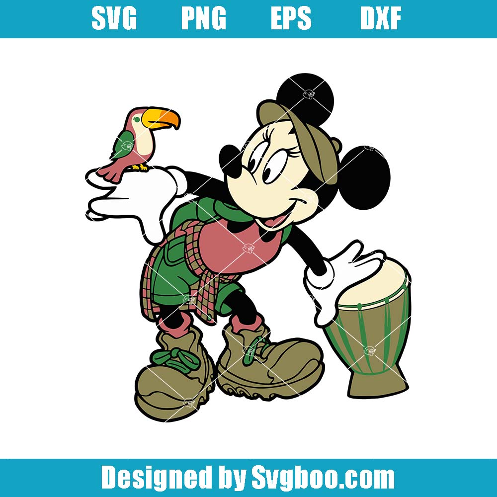 Safari Minnie Svg, Walt DisneyWorld Svg, Animal Kingdom Epcot Svg
