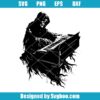Spooky Grim Reaper Playing Piano Svg