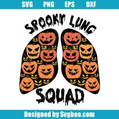 Spooky Lung Squad Svg