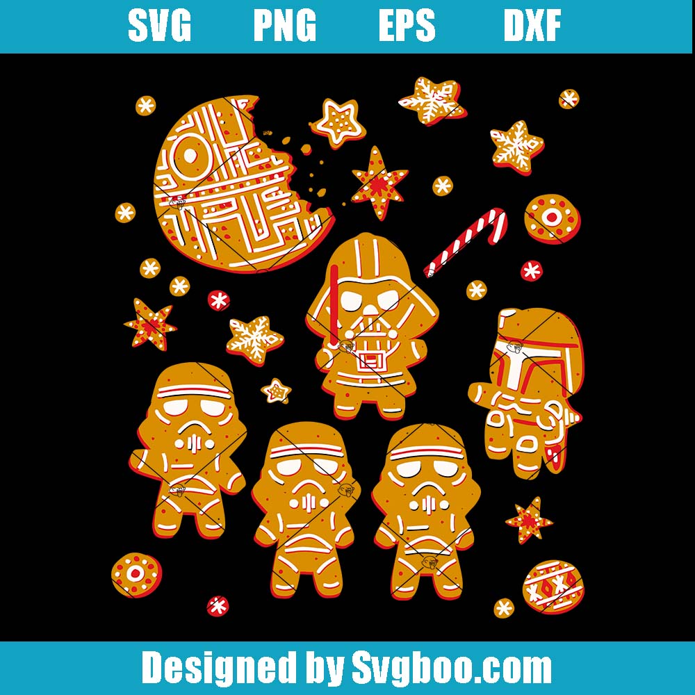 Star Wars Svg, Gingerbread Cookies Svg, Galactic Empire Holiday Svg