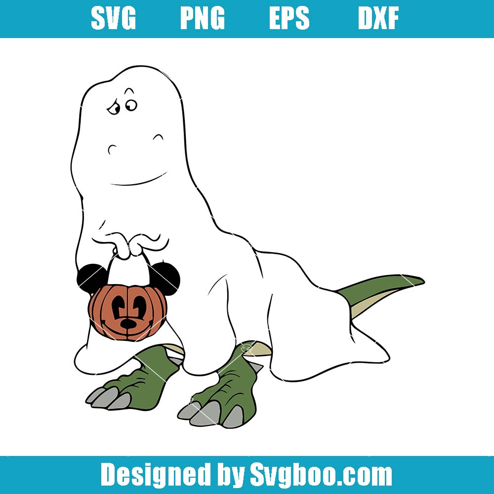 Toy Story Characters Halloween Svg, Halloween Dinosaur Ghost Svg