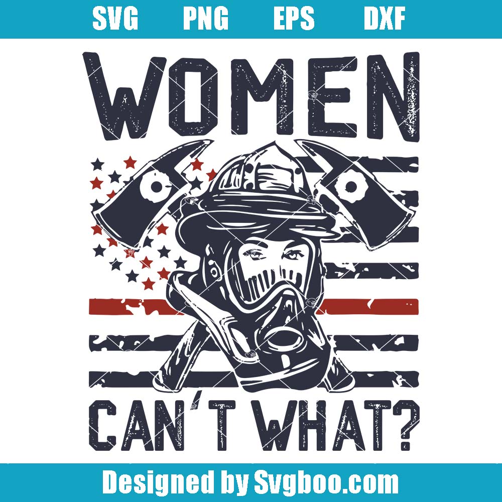 Women Firefighter Svg, Thin Red Line Svg, Fire Department Svg