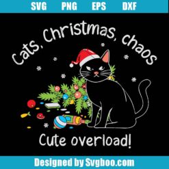 Cats Christmas Chaos Svg