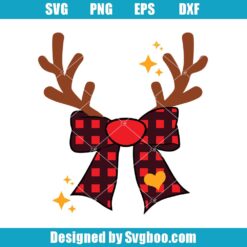 Christmas Coquette Bow Svg
