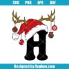 Christmas Letter H Svg