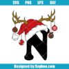 Christmas Letter N Svg