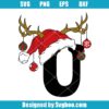 Christmas Letter U Svg