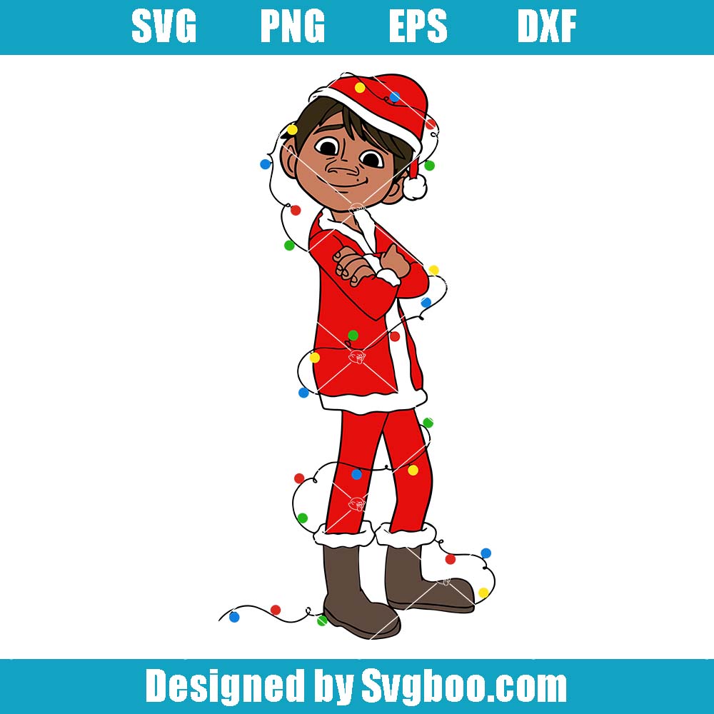 Disney Coco Christmas Lights Svg, Coco Christmas Party Svg