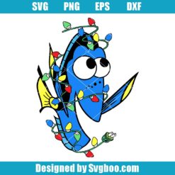 Dory Christmas Light Svg