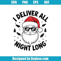 I Deliver All Night Long Svg