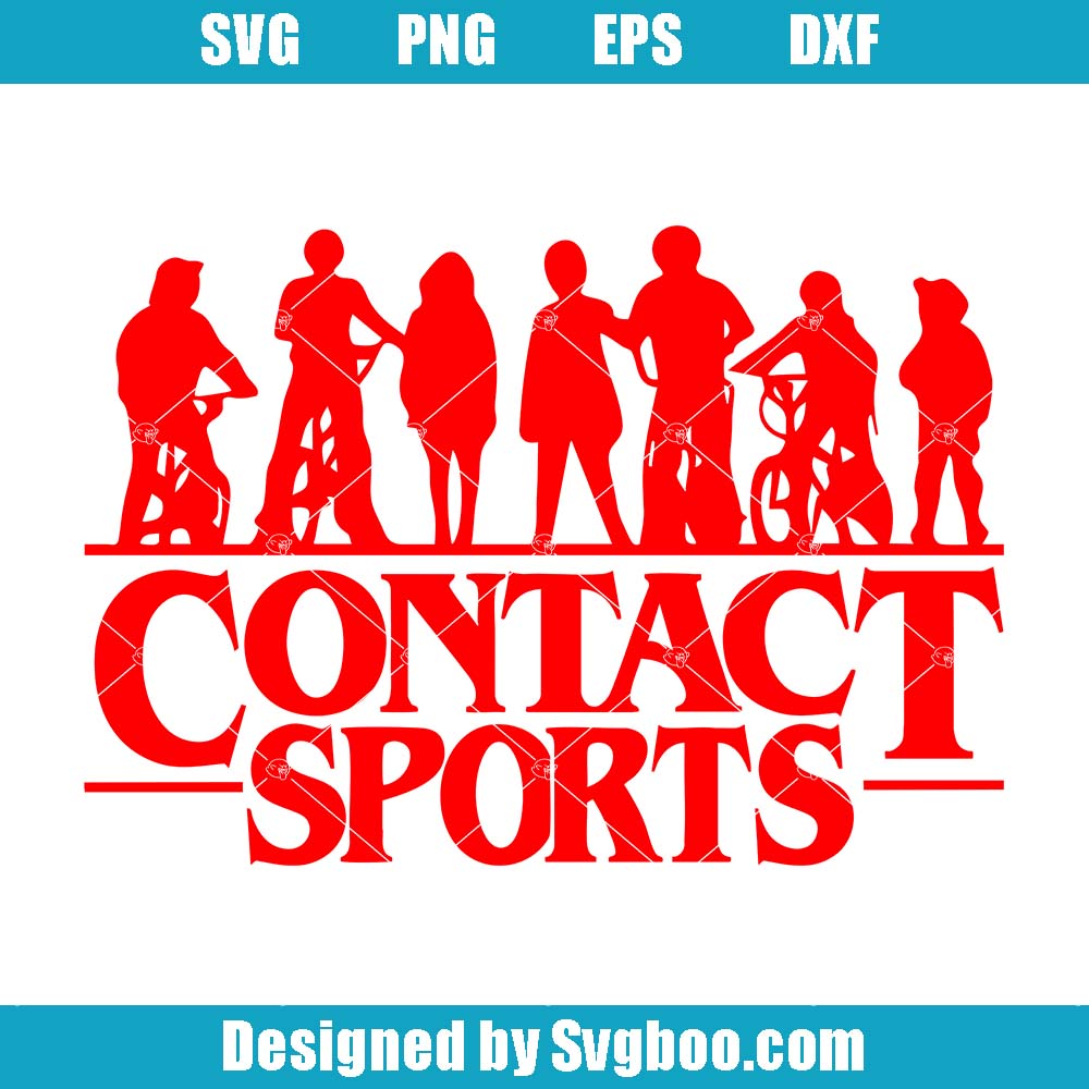 I Love Contact Sports Svg, Stranger Things Svg, Contact Sports Svg