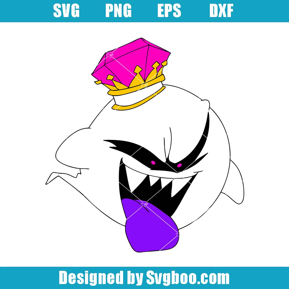 King Boo Svg, Inspired Ghost Art Svg, Luigi's Mansion Fan Svg
