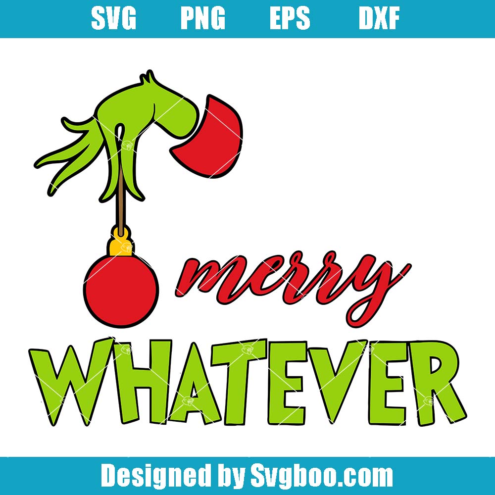 Merry Whatever Svg, Christmas Fingers Svg, Womens Christmas Gif