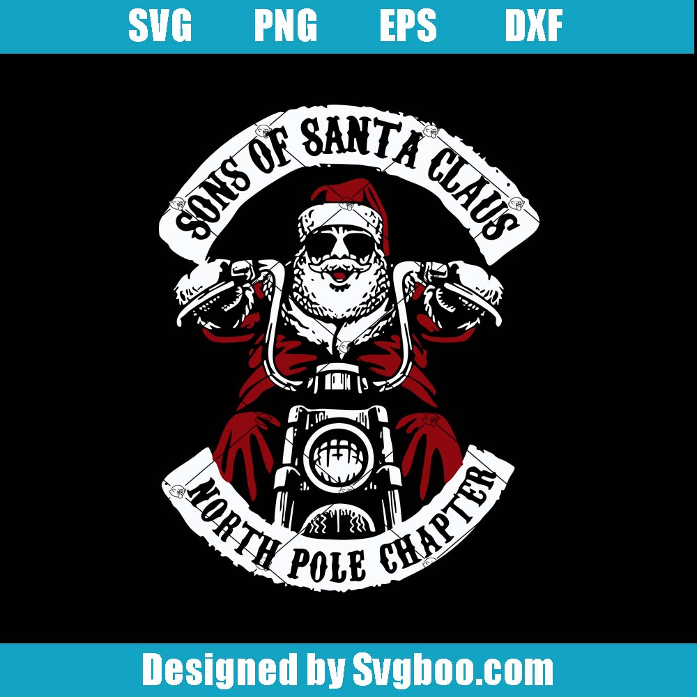 Sons Of Santa Claus Svg, North Pole Chapter Holiday Svg