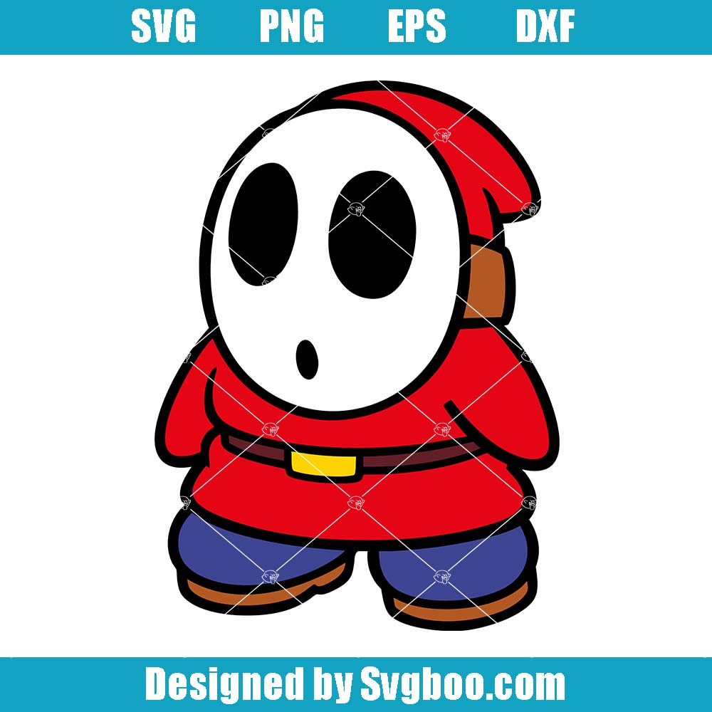 Super Mario Shy Guy Svg, Shy Guy Svg, Funny Mario Svg