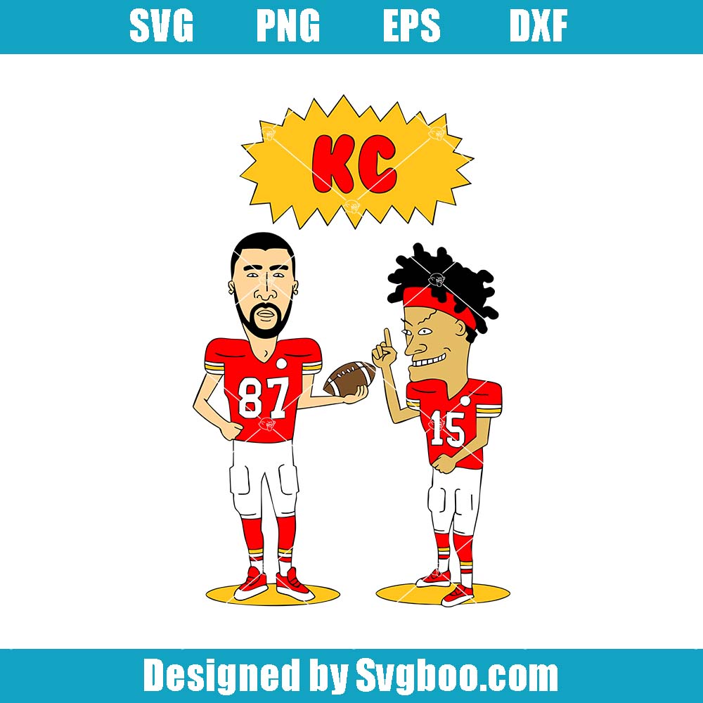 Chiefs + Beavis & Butthead Svg, Kansas City Svg, Mahomes Svg
