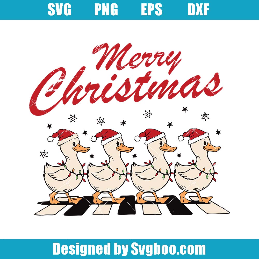 Christmas Ducks Svg, Funny Animal Christmas Svg, Farmer Christmas Svg (1)