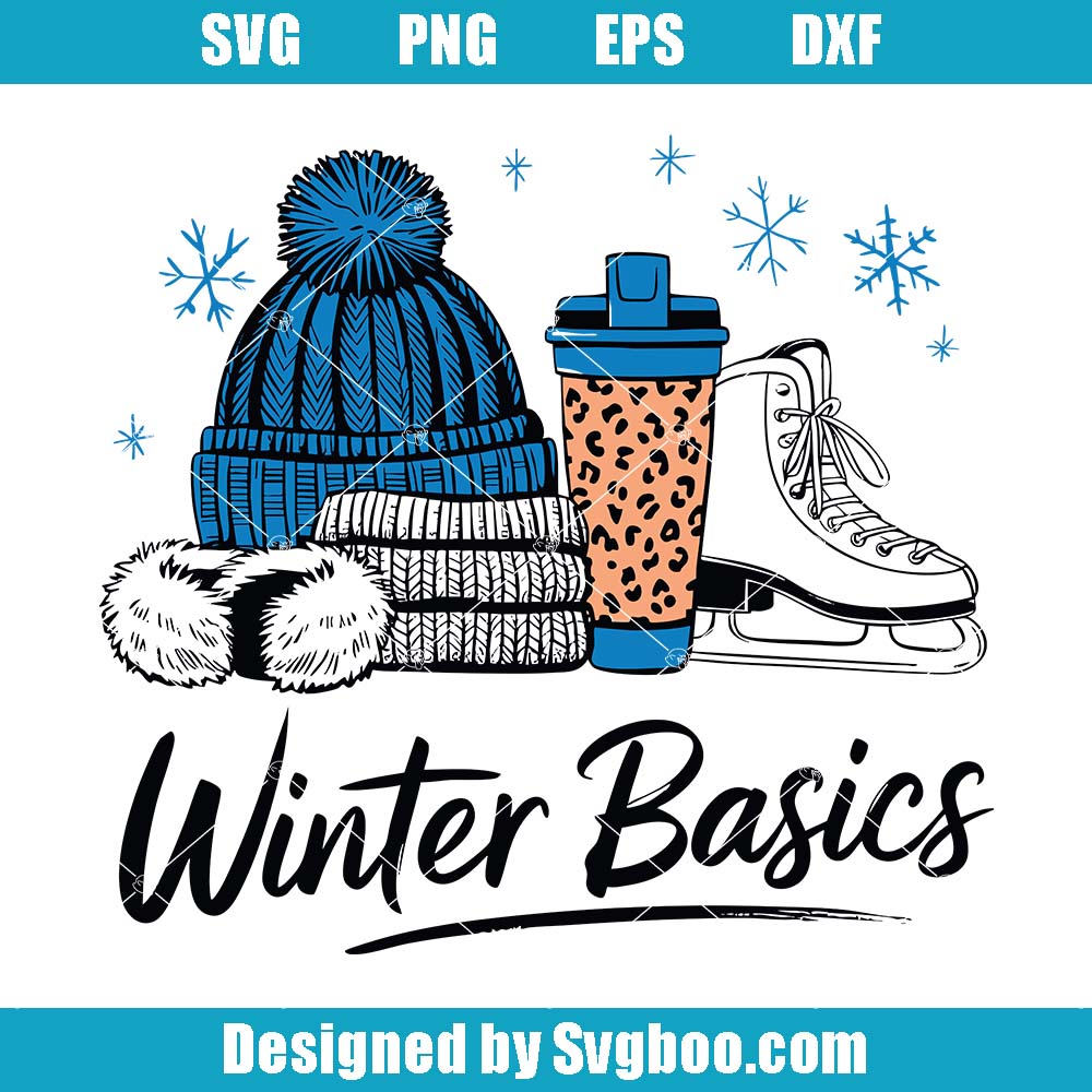 Christmas Winter Svg, Winter Basic Svg, Christmas Coffee Svg