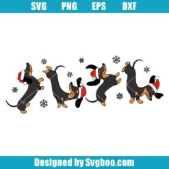 Dachshund Christmas Svg