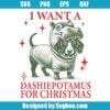 Dashiepotamus For Christmas Svg