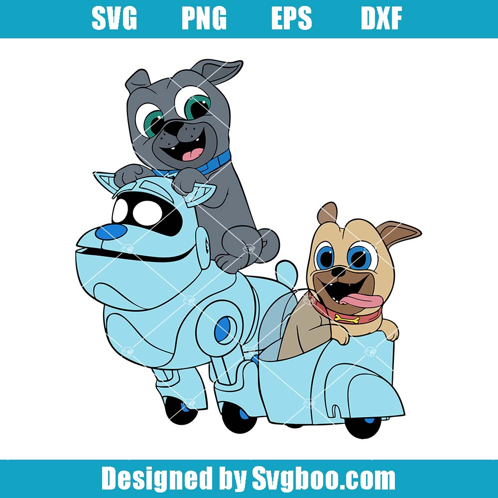 Disney Puppy Dog Pals Svg, Bingo Rolly A.R.F. Svg, Magic Kingdom Svg