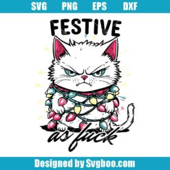 Feline Festive As Fuck Svg