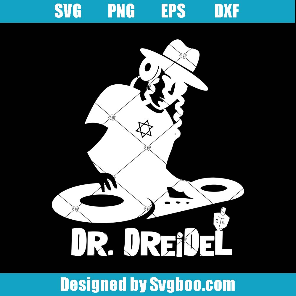 Funny Dr. Dreidel Svg, DJ Hipster Svg, Mens Chanukah Gift