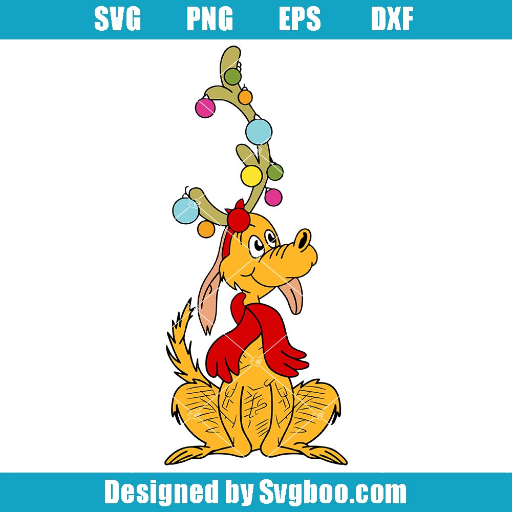 Grinch Max Dog Svg, Christmas Grinch Svg, Christmas Ornaments Svg Grinch Max Dog Svg