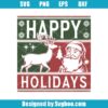 Happy Holidays Christmas Svg