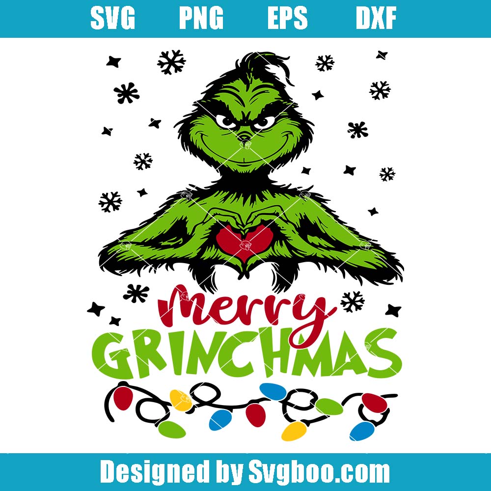 Merry Grinchmas Svg, Grinchy Christmas Svg, Christmas Holiday Svg