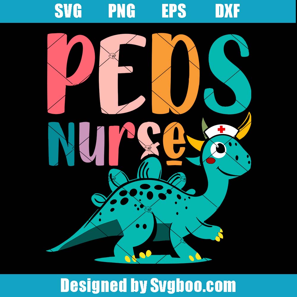 PEDS Nurse Svg, Dinosaur Pediatric Doctor Svg, Mom Nurse Svg