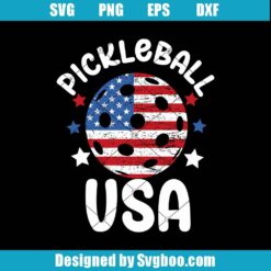 Patriotic Pickleball Svg